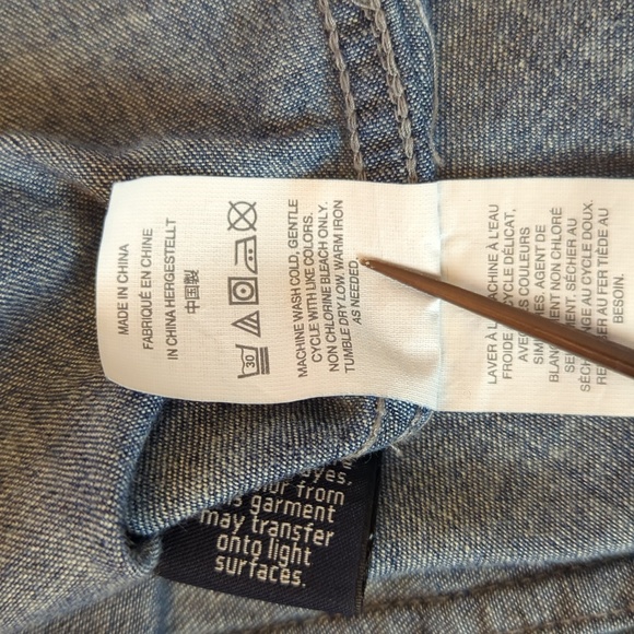 J. Crew | Trademark | Chambray Long Sleeve Button-Front Shirt - Picture 11 of 12